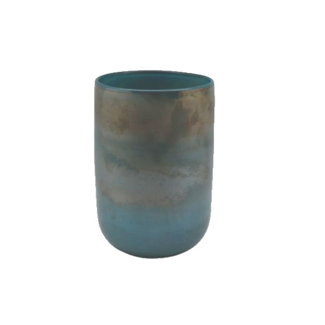 Gradient Aqua Glass Vase -  Small image 0